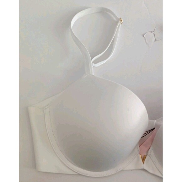 Victoria's Secret Love Cloud Push-Up Bra Size 34D White Plunge Padded New - Picture 5 of 6